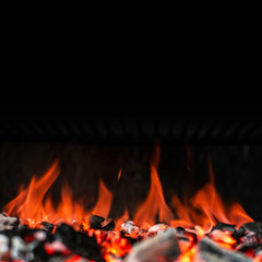 Grillen Glut Flammen