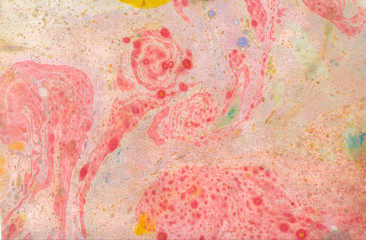 abstract coral pink white marble texture, acrylics art