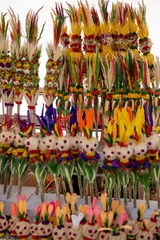 Traditional Easter decorative palm bouquets