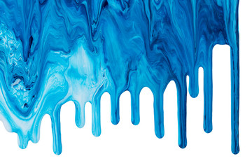 Abstract acrylic paint dripping