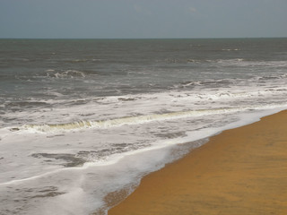 Indian ocean coast Arabian sea in Kochi, Kerala, India