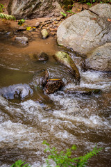 Fototapeta na wymiar rocks river and waterfall