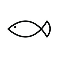Fish icon isolated