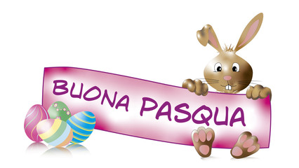 banner di Pasqua felice