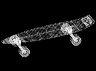 Skateboard blueprint 