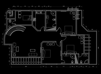 Apartment blueprint 