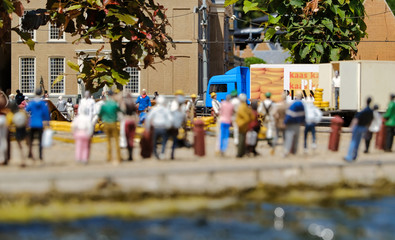 Fototapeta premium miniature streets of amsterdam
