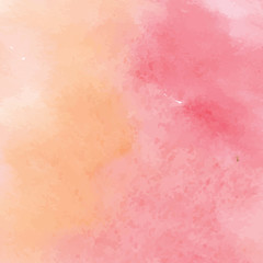 Hand Painted Art Of Watercolor Paint On Watercolor Paper. Abstract Background, Vector Illustration