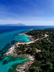 Kavourotrypes or Orange is a small paradise of small beaches located between Armenistis and Platanitsi in Sithonia, Chalkidiki, Greece