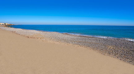 Fototapeta na wymiar Almenara beach in Castellon of Spain