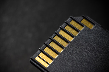 SD Card Adapter on Black background