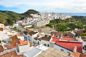 Frigiliana panorama miasta