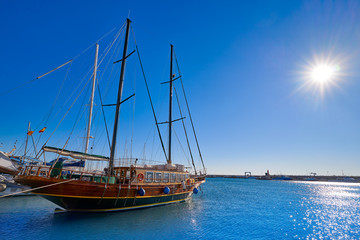 Cambrils port in Tarragona of Catalonia
