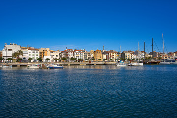 Fototapeta na wymiar Cambrils Port marina in Tarragona Catalonia