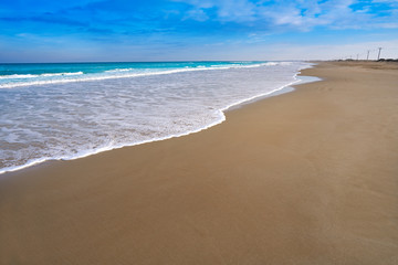 Fototapeta na wymiar Delta del Ebro Ebre beach of La Marquesa