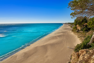 Cala Angels beach playa in Miami Platja