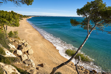 Cala Les Vienesos beach playa Miami-Platja