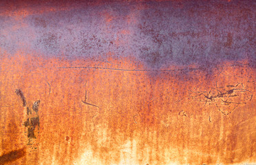 Close up shot of metal rusty background