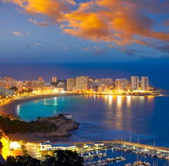 Obraz premium Oropesa de Mar beach La Concha sunset