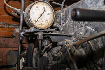 part of the railway abandoned steam locomotive depot rusty old remnants