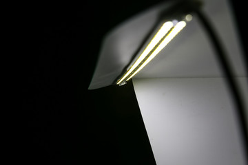 LED on a mini studio light box.