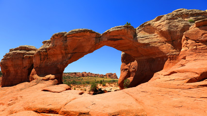 Arches national park landscape on a summer day