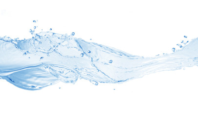 Water splash isolated on white background,water
