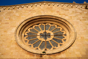 Tarragona Cathedral rose window Catalonia