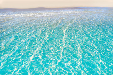 Fototapeta na wymiar Tropical beach water transparent clear