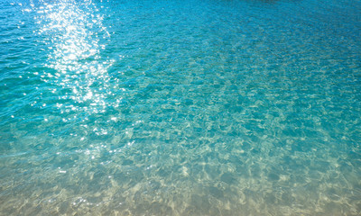 Tropical beach water transparent clear