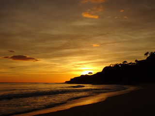 Sonnenaufgang, Sonnenuntergand an der Algarve Küste in Portugal Lagos, Faro, Albufeira