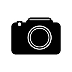 Camera Icon. Camera symbol for your web site design, black and white
