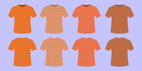 Orange bricks T-shirts