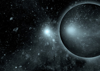 Obraz premium galaxy in a free space