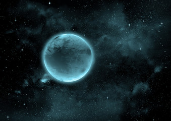 Obraz premium galaxy in a free space