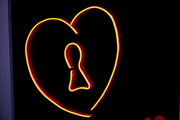 symbol on black background