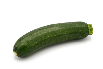 fresh whole  zucchini  isolated on white