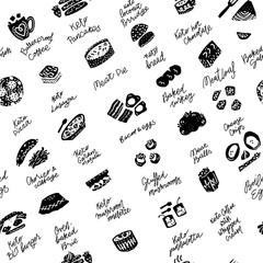 Ketogenic meals vector set