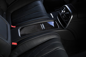 Storage compartment in luxury car interior
