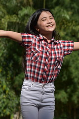 Cute Filipina Preteen And Freedom