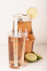 mint  tea with lemon