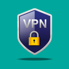 VPN icon vector illustration.