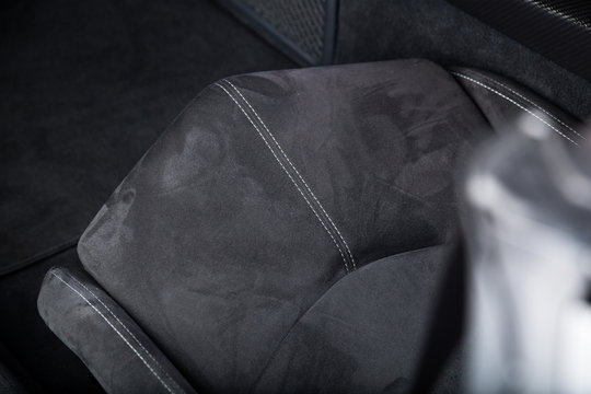 Close up of car seat