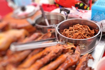 pot-stewed duck in street food