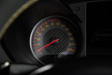 Carbon fibre car speedometer