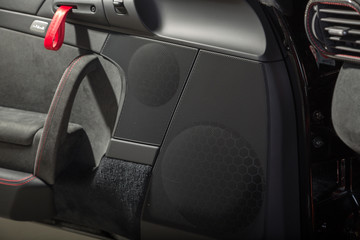 Detail of speaker in sports car