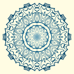 Decorative Floral Ornament. Vector Illustration. For Coloring Book, Greeting Card, Invitation, Tattoo. Anti-Stress Therapy Pattern.