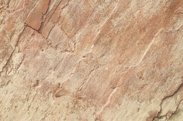 Colorful split sandstone cladding on wall