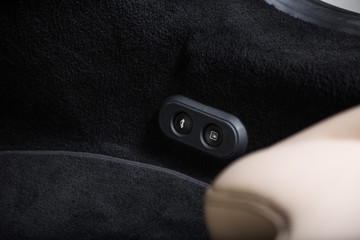 Control buttons in car interior