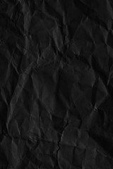 Dark black paper background creased crumpled posters old torn ripped surface grunge textures placard backdrop empty space for text